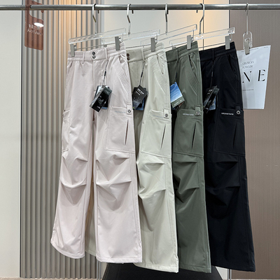 大厂订单！防风防水薄绒保暖户外软壳工装冲锋裤徒步登山裤女秋冬