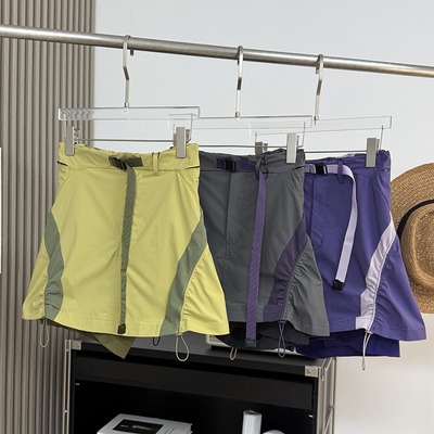 户外山系！撞色防水徒步登山内衬防走光短裙速干工装A字半身裙女