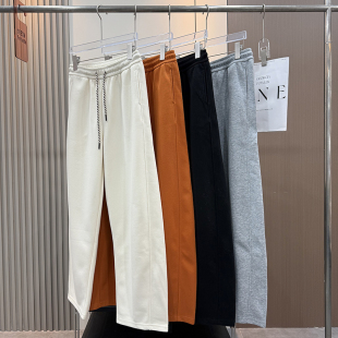 卫裤 高腰宽松显瘦侧拼接立体弯刀裤 女春 梨形身材bi入 大厂订单