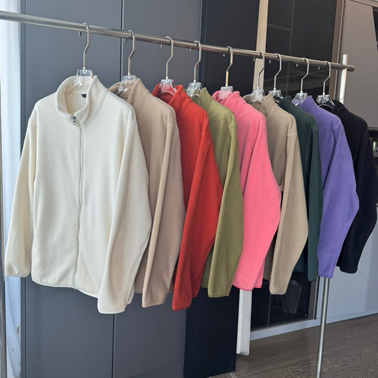 立领摇粒绒夹克冲锋衣内胆外套