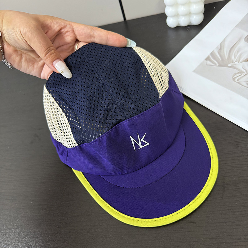 山系机能！夏季户外撞色镂空网眼透气吸湿防晒UPF50+棒球帽遮阳帽