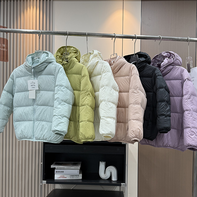 大厂订单！儿童泡芙90绒羽绒服连帽短款男女中小童宝宝轻型面包服