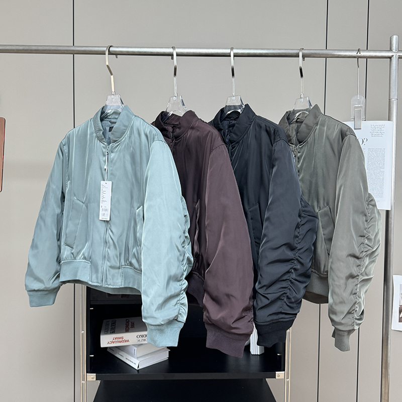 大厂订单！春季新品宽松立领棒球服飞行员夹克外套军旅式上衣女