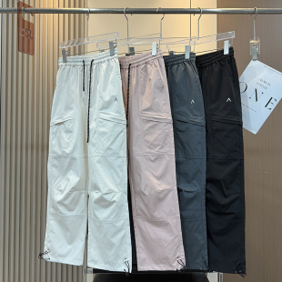 伞兵裤 大厂订单 软壳冲锋裤 防泼水户外山系登山裤 女春 松紧腰薄款