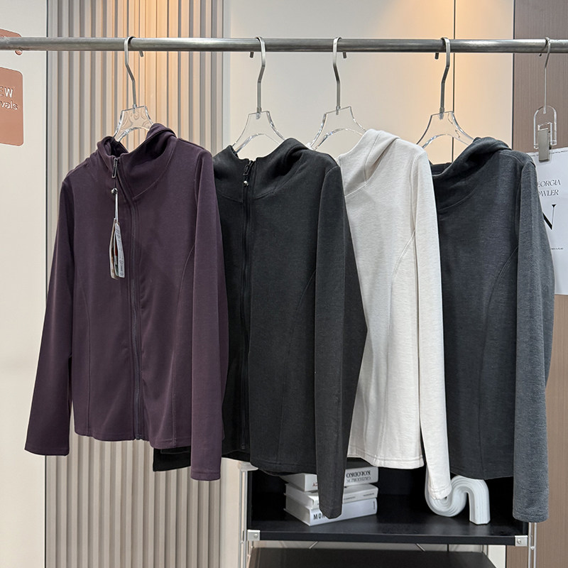 大厂订单！秋冬款立裁柔软美利奴羊毛莱赛尔薄绒保暖连帽卫衣开衫