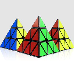 圣手金字塔魔方三角形四面顺滑比赛专用小学生初学者儿童益智玩具