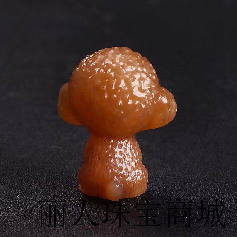 高端新疆和田玉泰迪吊坠全糖料玉石生肖狗狗萌宠挂件男女款玉坠