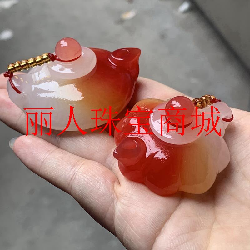 收藏级精品金丝玉手把件俏色把把壶手玉石把件男士随身手持把玩款