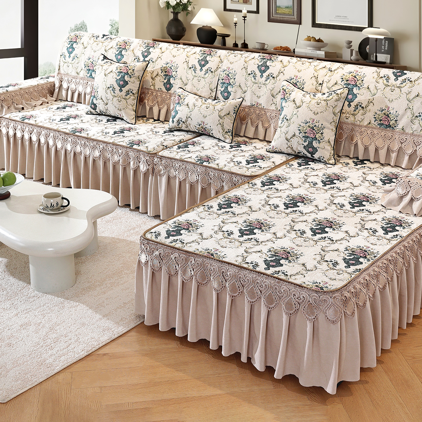 四面全包沙发套罩笠座垫坐垫盖布