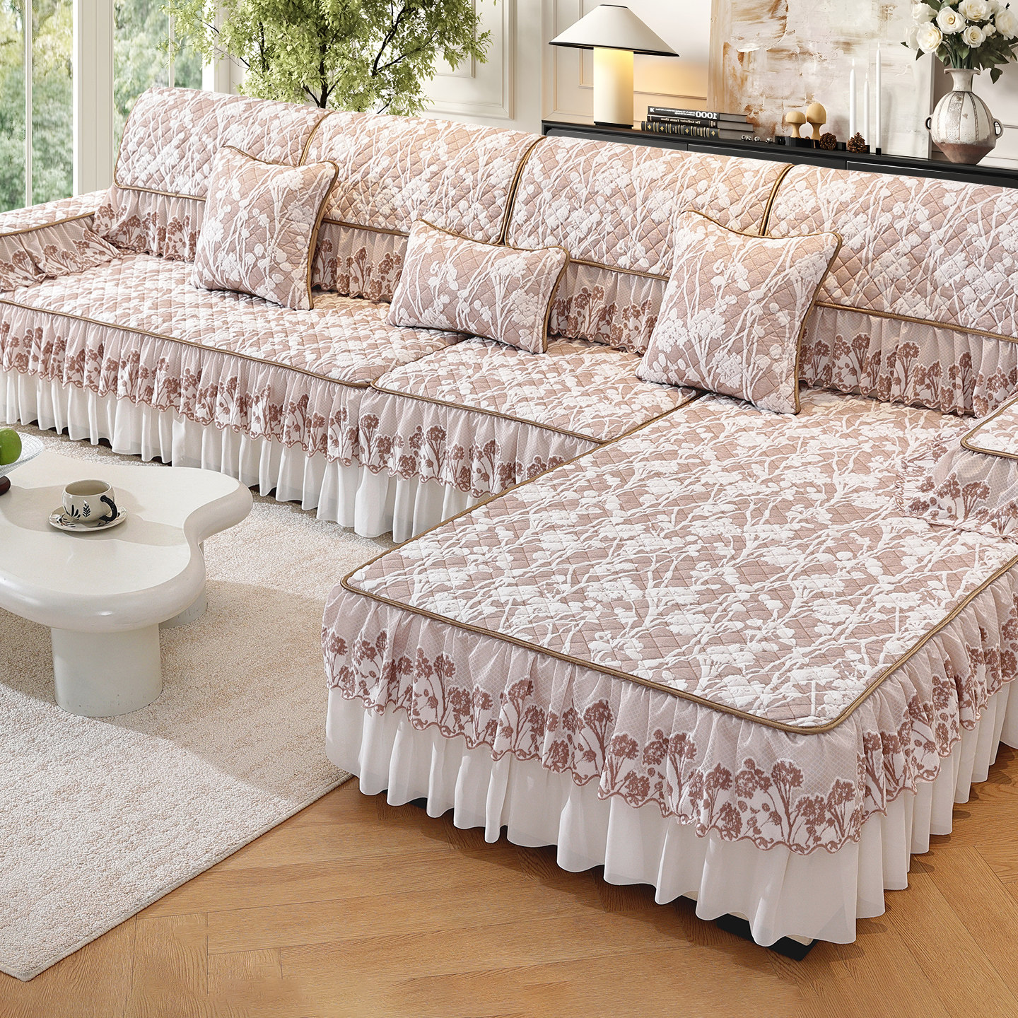 保暖全包沙发套罩笠冬季2025新款毛绒沙发垫子坐垫盖布座垫保护套,居家布艺,沙发套,淘宝优惠券,粉丝福利购,淘宝优惠卷