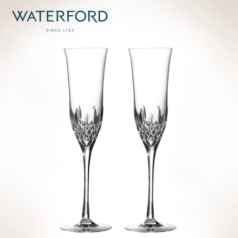 清仓waterford进口水晶玻璃香槟杯奢华高档高脚酒杯对杯结婚礼物