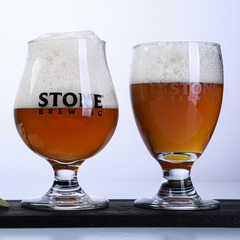 STONE美国巨石精酿啤酒杯IPA原厂巨石高脚杯郁金香可定制LOGO
