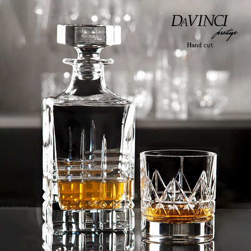 davinci进口水晶玻璃威士忌杯 高档洋酒杯烈酒杯 酒樽酒具礼盒装