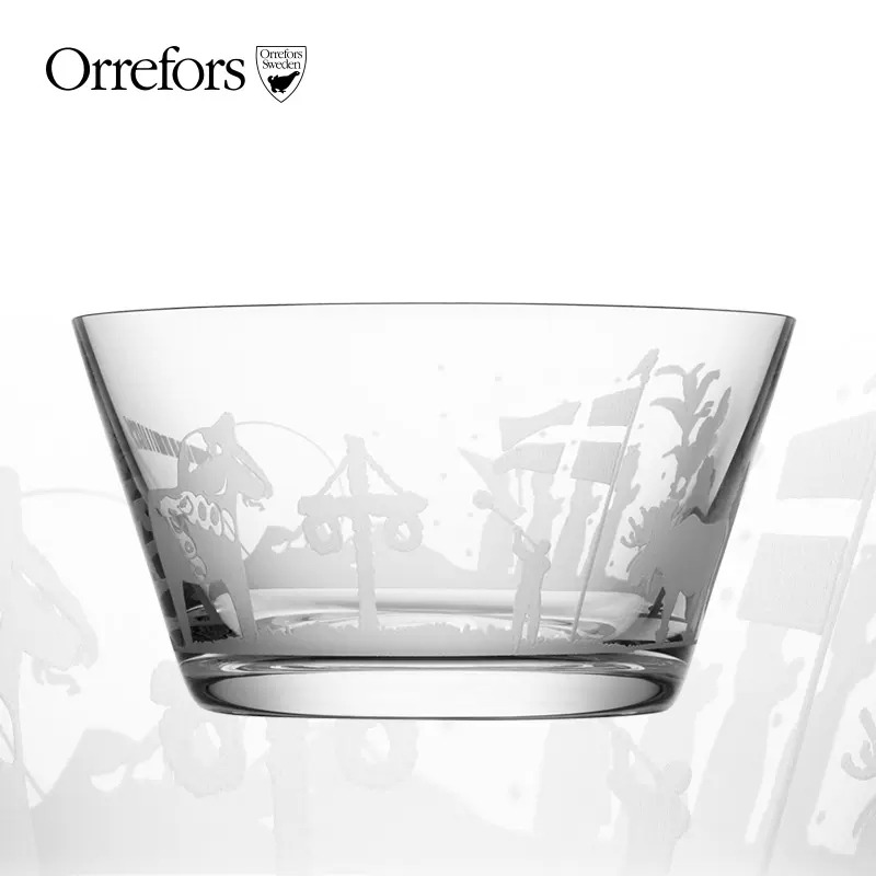 Orrefors水晶玻璃零食小碗干果碗