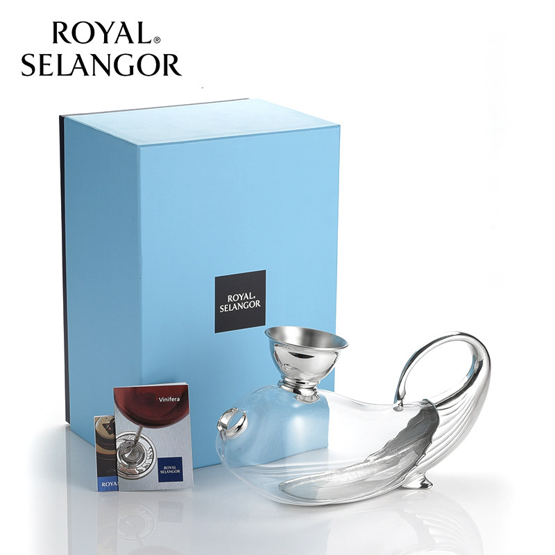 皇家雪兰莪ROYAL SELANGOR巨鲸醒酒器马来西亚纯手工锡制品醒酒具