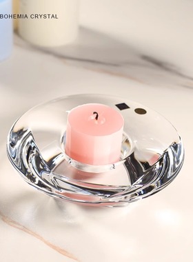 捷克BOHEMIA进口水晶玻璃蜡烛台摆件 许愿VOTIVE欧式奢华浪漫礼品