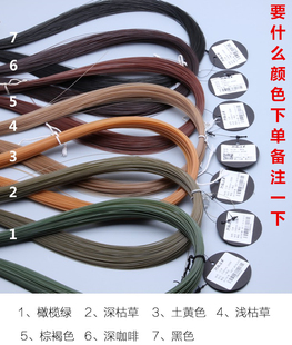 枯草色鱼线 硬质编织钓鱼线机器出丝渔具散装多功能绑风筝高强力