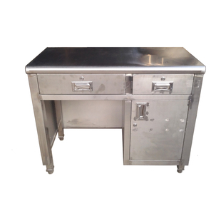 办公桌小型收款台电脑写字桌店铺收银超市果蔬称台带锁不锈钢钱柜