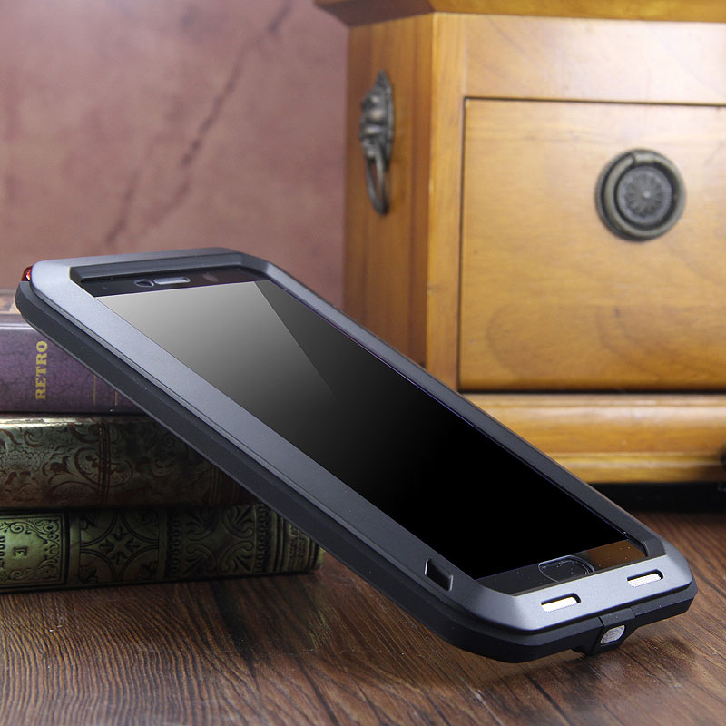LOVE MEI Powerful Water Resistant Shockproof Dust/Dirt/Snow Proof Aluminum Metal Outdoor Gorilla Glass Heavy Duty Case Cover for Huawei Mate 10