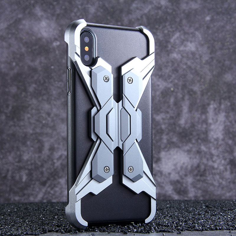 Luphie Neo Armor EVA Wings Shockproof TPU Metal Case Cover for Apple iPhone X