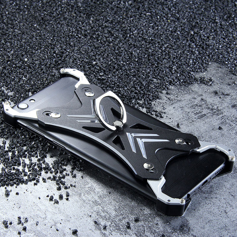R-Just Blade Master Ring Holder Shockproof Aerospace Aluminum Metal Shell Case Cover for OPPO R9s & OPPO R9s Plus & OPPO F3 Plus