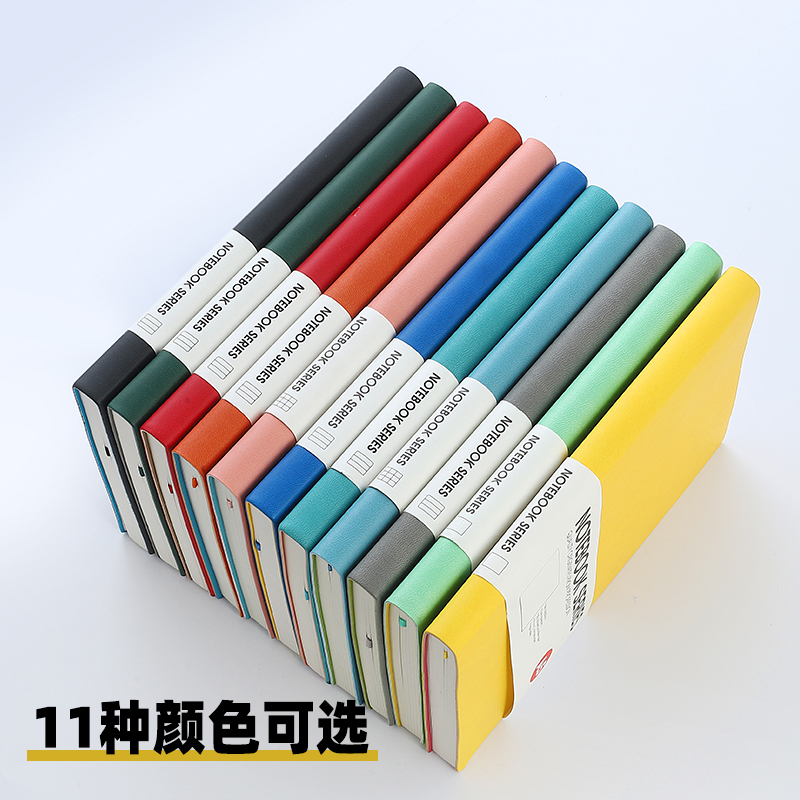 pu软皮面页码点阵空白手账本