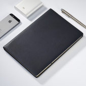 笔记本PU皮面办公工作记事本B5会议记录本子企业LOGO定制订做批发 4015商务简约新款 bowen博文文具1815 2515