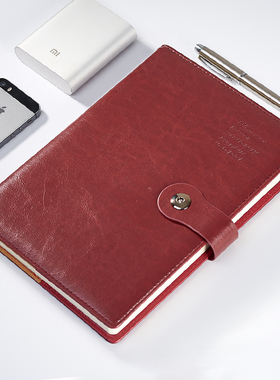 bowen博文18176经典时尚商务会议笔记本办公文具用品B5鸡眼扣日程记事本PU皮面高端磁扣本子企业LOGO定制