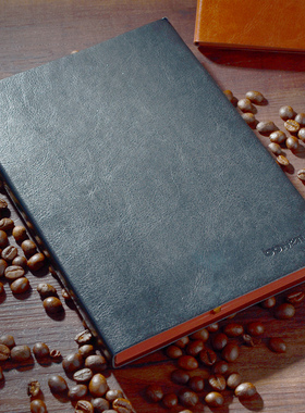 bowen博文550商务办公文具笔记本B5工作会议通用记事本PU软皮面日记本子喷边设计加厚创意简约企业可定制LOGO