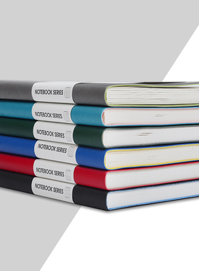 bowen博文1825-15/1818-15/1825-16/1818-16简约皮面记事本A5B5加厚笔记本商务会议记录本子办公学习文具绑带