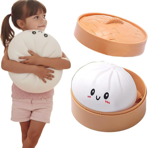 新品Giant Dumpling Squishy 超大号包子捏捏乐仿真包子解压玩具