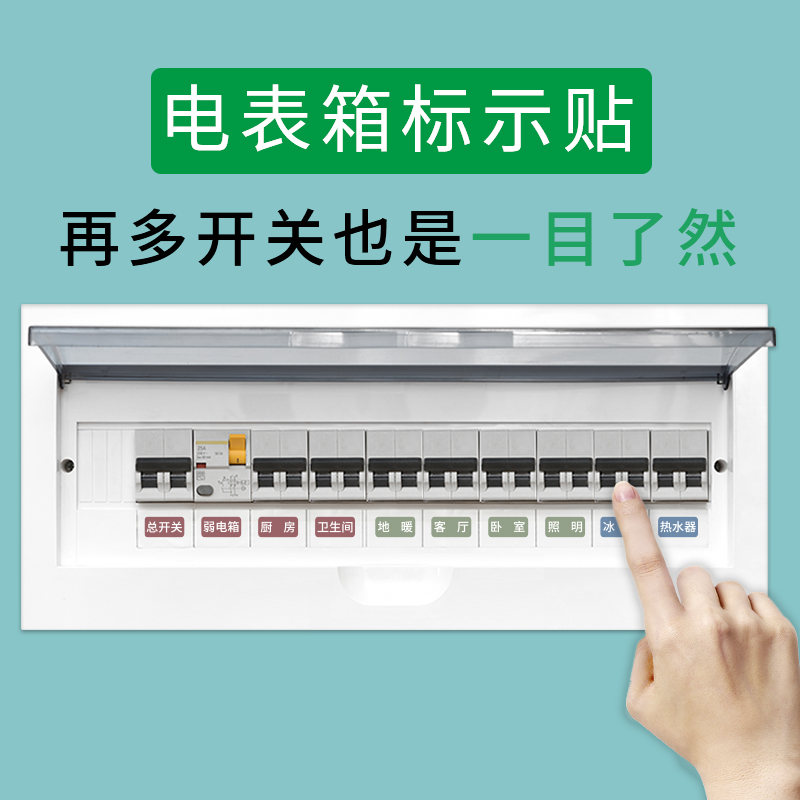 电表箱开关标识贴纸家用