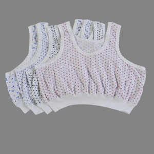 夏季薄款女士纯棉背心 加肥加大女士背心式文胸 老太太老人背心