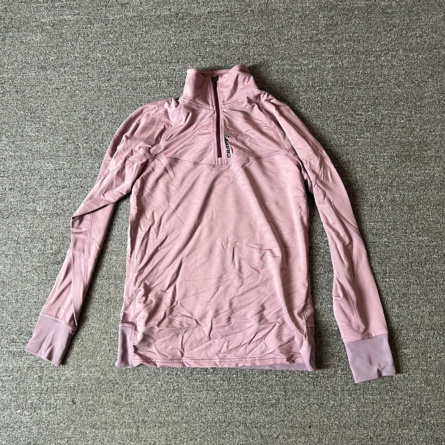 2026春品牌瑞典运动春秋女款半开领透气T恤跑步骑行训练长袖上衣