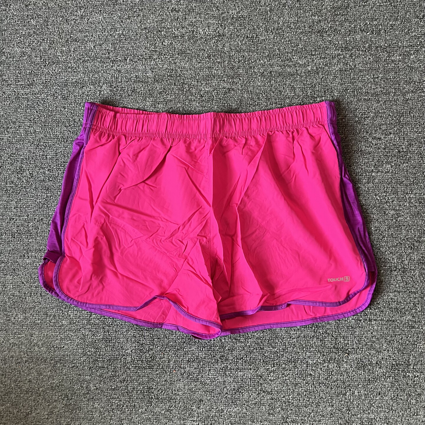 德国运动女夏季薄款跑步系带宽松健身吸汗速干透气有内衬短裤大码 - 实物图
