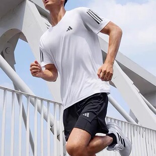 adidas阿迪达斯男子运动百搭透气休闲短袖T恤IK7436