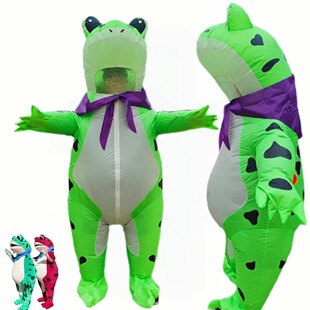 卡通充气服装行走充气动物充气气模cosplay舞台表演青蛙充气服装