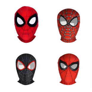 万圣节英雄远征蜘蛛侠面罩儿童成人美国队长cos动漫面具头罩头套