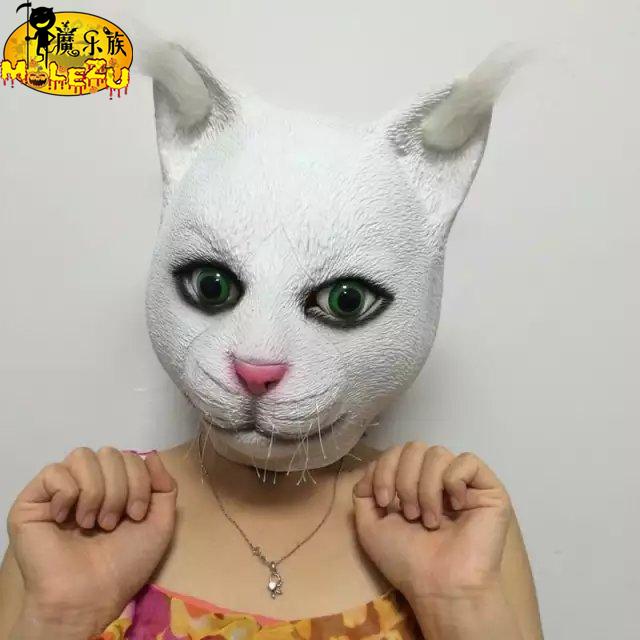 不爽猫头面具搞笑动物喵星人酒吧