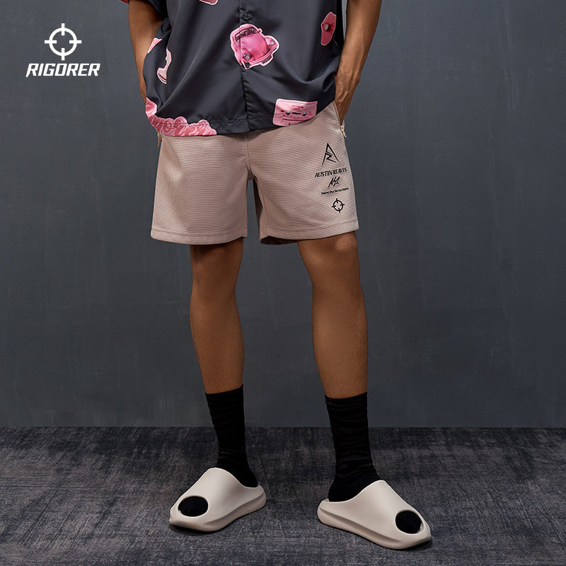 里夫斯同款准者运动短裤男夏季新款针织透气四分裤美式篮球裤正品