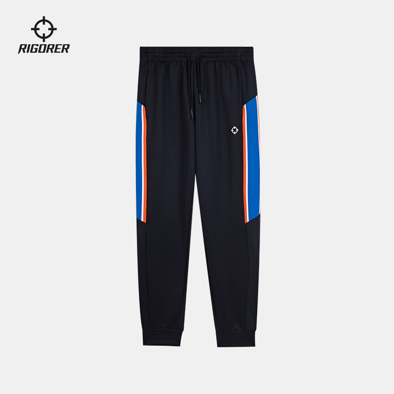 准者2026秋冬男女新款篮球跑步运动休闲撞色拼接宽松束脚针织长裤