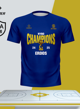 准者NYBO总冠军短袖T恤篮球训练男士夏季新款10A抗菌运动圆领上衣