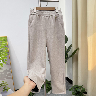 2025新款 中年女裤 时尚 宽松中老年女春秋长裤 松紧腰小脚裤 妈妈秋裤