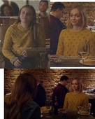 FP原D 新 秋装 美剧同款 撞色波西米亚风情提花针织毛衣