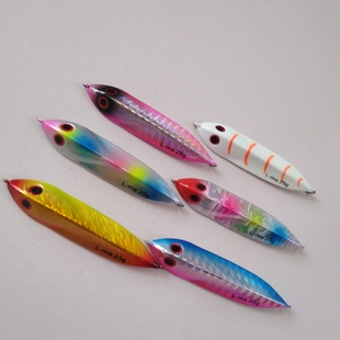 25克炫彩镭射铁板远投铁板大牌尾单远抛骚饵海钓淡水大鱼小鱼绝杀