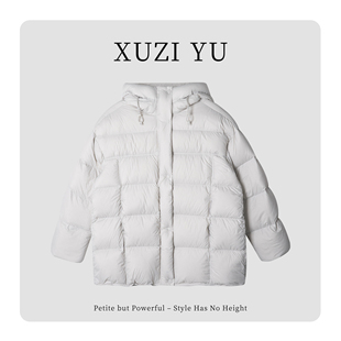XUZI 冬W16012 YU.小个子定制云朵泡芙羽绒服女95白鸭绒连帽中长款