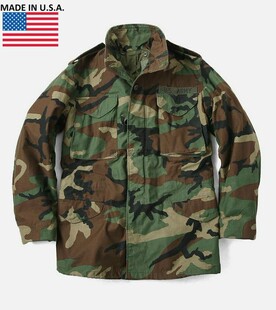 军版原品美国M65四色丛林BDU夹克风衣美军经典原品四色丛林全天候