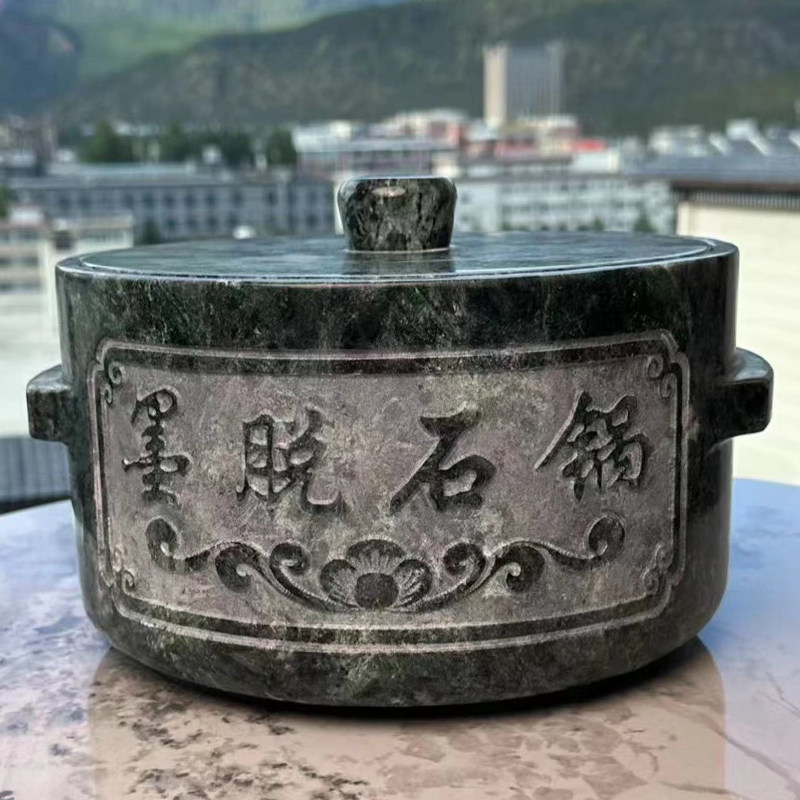 墨脱石锅家用燃气煲汤炖汤锅天然皂石耐高温不粘锅礼盒装送礼专用