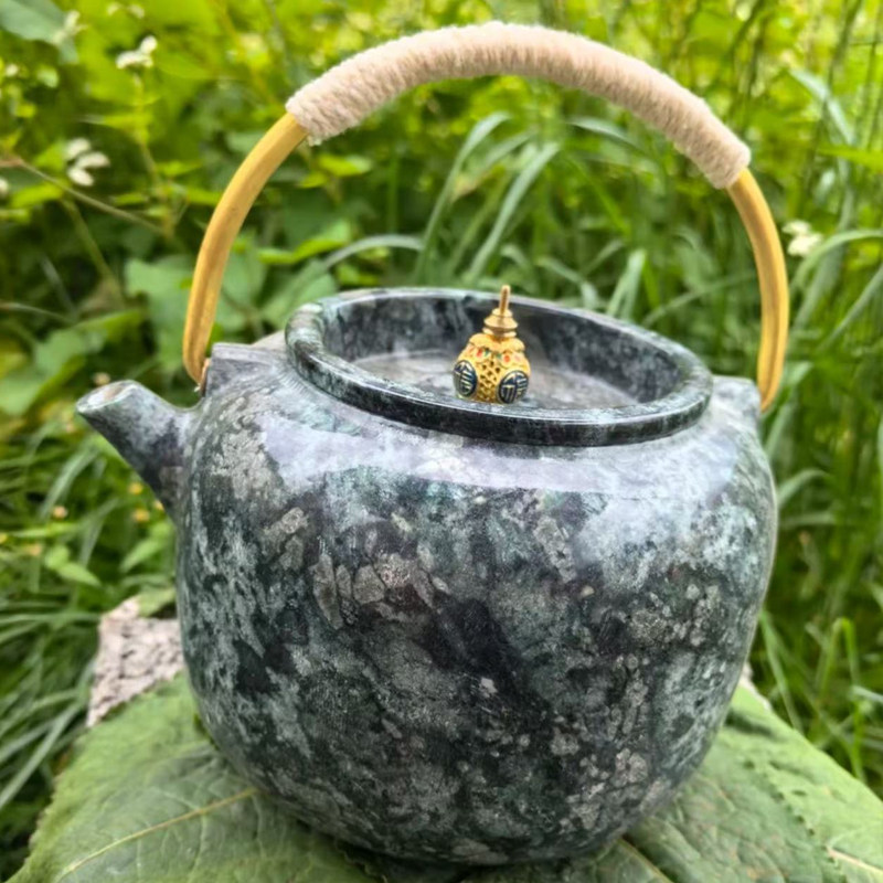 西藏家用纯手工养生壶天然皂石