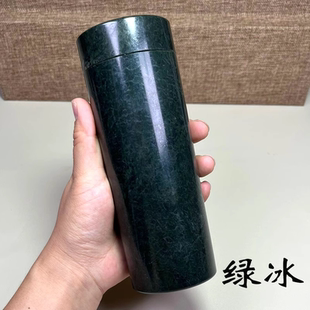 墨脱藏玉药王石正品蛇纹石玉强磁旅行杯杯老板杯功夫茶壶茶杯